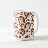 Valentine funny hedgehog koffiemok (Voorkant rechts)