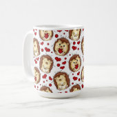 Valentine funny hedgehog koffiemok (Voorkant links)