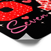 Valentine Funny Six Seven 6 7 Meme Slang Men Women Poster (Hoek)