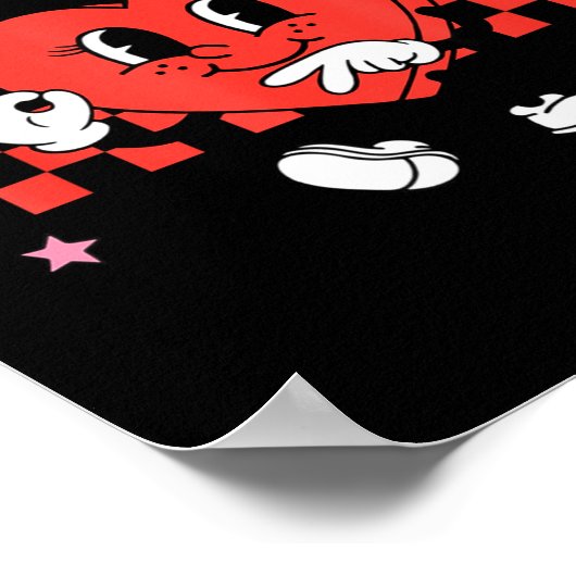 Valentine Funny Six Seven Heart Bow Meme Gen Alpha Poster (Hoek)