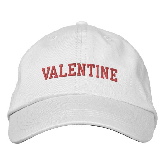 Valentine Geborduurde Pet (Voorkant)