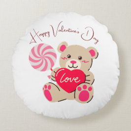Valentine Gift Rond Kussen