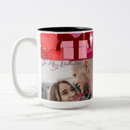 Valentine Gift Tweekleurige Koffiemok