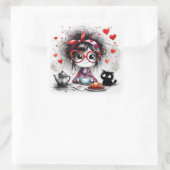 Valentine Girl Art 3 Inch Sticker – Kawaii Love (Tas)