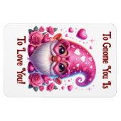 Valentine Gnome Flexible Photo Magnet Magneet (Horizontaal)