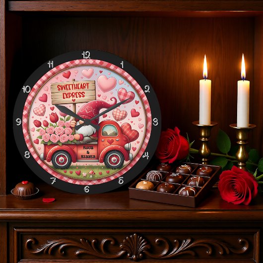 Valentine Gnome Sweetheart Express Grote Klok