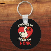 Valentine Goose Love Valentine's - You Make My Hea Sleutelhanger (Voorkant)