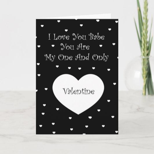 Valentine Gothic Heart Greeting Card Feestdagen Kaart (Voorkant)