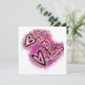 Valentine graffiti feestdagenkaart (Staand voorkant)