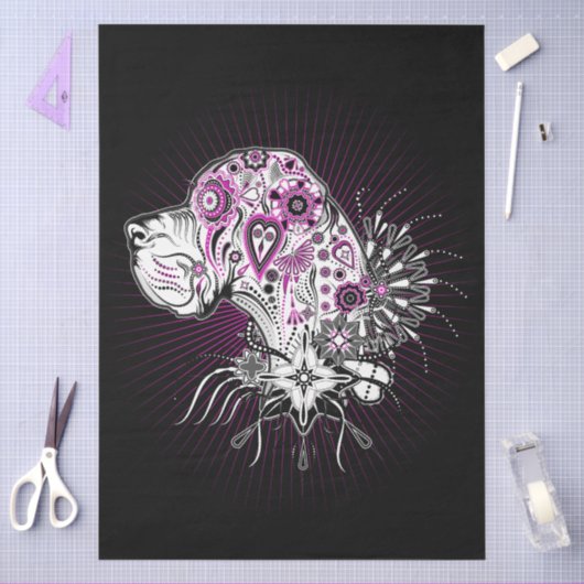 Valentine Great Danes Tissuepapier (Craft)