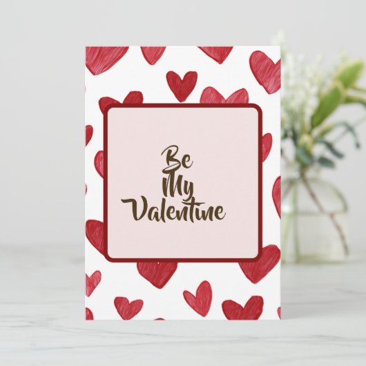 Valentine Greeting Card for Loved Ones Feestdagenkaart (Staand voorkant)