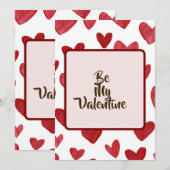 Valentine Greeting Card for Loved Ones Feestdagenkaart (Voorkant / Achterkant)