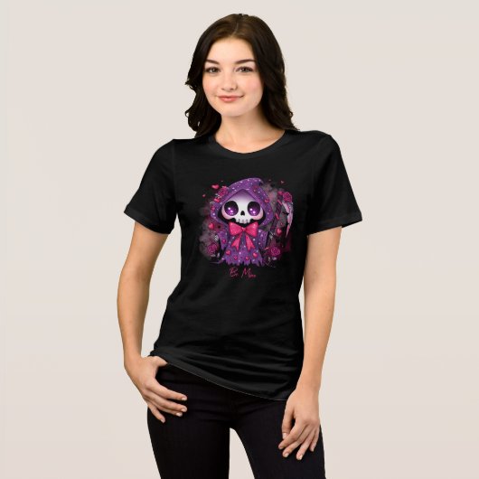 Valentine Grim Reaper Tri-Blend Shirt (Voorkant volledig)