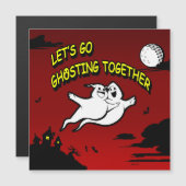 Valentine Halloween Spoken Word Dun Magnetic Card Magnetische Uitnodiging (Voorkant / Achterkant)