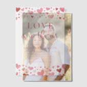 Valentine Harten Liefde is in de Lucht Bruidsfeest Vellum Uitnodigingen (Offset (Koppel))