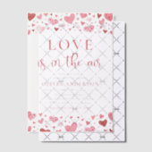 Valentine Harten Liefde is in de Lucht Bruidsfeest Vellum Uitnodigingen (Offset (Uitnodiging))