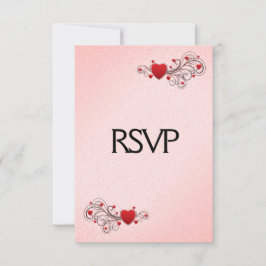 Valentine Harten RSVP met Menu Keuze