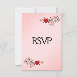 Valentine Harten RSVP met Menu Keuze