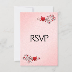 Valentine Harten RSVP met Menu Keuze