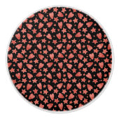 Valentine Harten & Sterren  Keramische Knop (Voorkant)