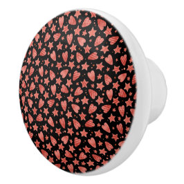 Valentine Harten & Sterren  Keramische Knop