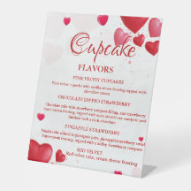 Valentine Heart Cupcake smaken bord