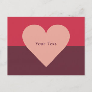Valentine Heart custom postcard Feestdagenkaart