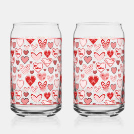Valentine Heart Glass Blikvorm Glas