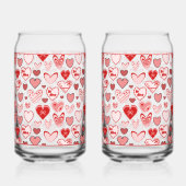 Valentine Heart Glass Blikvorm Glas (Rechts)