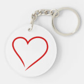 Valentine Heart Love Sleutelhanger (Achterkant)