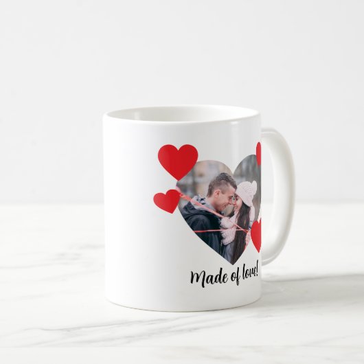 Valentine Heart Personalized Mug Koffiemok (Voorkant rechts)