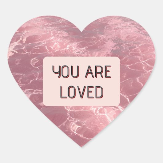 Valentine Heart Sticker Show Someone You Care (Voorkant)