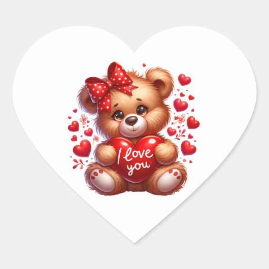 Valentine Heart Stickers (Voorkant)