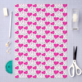 Valentine Hearts and Arrows Pink Pattern Tissuepapier (Craft)