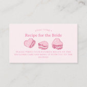 Valentine Hearts Bruidsfeest Recept Verzoek  Informatiekaartje (Voorkant)