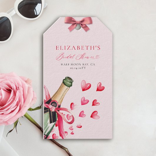 Valentine Hearts Bubbly Whimsical Bridal Shower Cadeaulabel