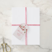 Valentine Hearts Love Garden Vines Bridal Shower Cadeaulabel (Met Touw)