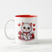 Valentine Hearts  Tweekleurige Koffiemok (Links)