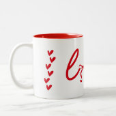 Valentine Hearts  Tweekleurige Koffiemok (Links)