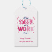Valentine – How Sweet It Is Working With you Cadeaulabel (Voorkant)