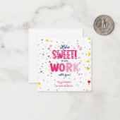 Valentine – How Sweet It Is Working With you Notitiekaartje (Voorkant / Achterkant in situ)