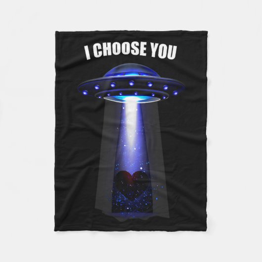 Valentine I Choose You  Fleece Deken (Voorkant)