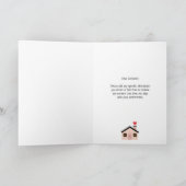 Valentine ik ben thuis gevouwen kaart (Binnen)