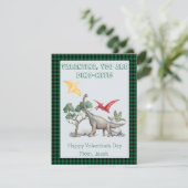 Valentine, je bent DINO-Mite! Valentijnskaarten vo Feestdagenkaart (Staand voorkant)