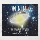 Valentine, je bent echt uit de wereld! bier etiket (Enkel label)