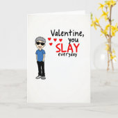 Valentine, je bent elke dag geweldig kaart (Gele Bloem)