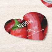 Valentine, je bent heet! kartonnen onderzetters (Gekanteld)