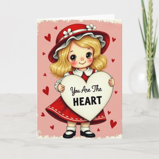 Valentine Jij Bent De Hart Card Kaart (Voorkant)
