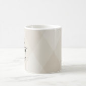 Valentine Jij bent het Allermooiste Beige Argyle Koffiemok (Center)