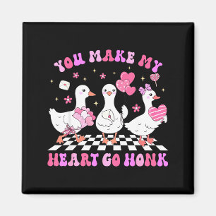 Valentine jij laat mijn hart toeteren domme gans G Magneet